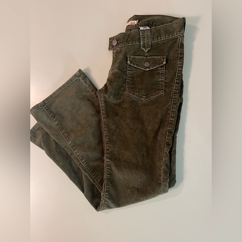Levi’s corduroy low rise flare pants